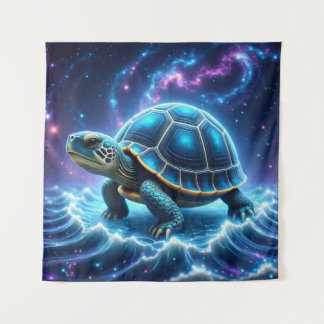 Blue Galactic Zee Turtle Wandkleed