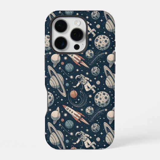 Blue Galaxy Adventure iPhone Hoesje (Achterkant)