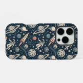 Blue Galaxy Adventure iPhone Hoesje (Achterkant horizontaal)