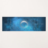 Blue Galaxy, Alignment Lines Yoga Mat (Voorkant (horizontaal))