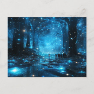 Blue Galaxy Briefkaart Wenskaart Artistiek