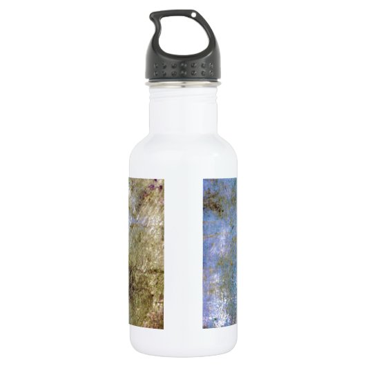 Blue Galaxy Butterfly Waterfles (Achterkant)