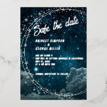 Blue Galaxy Cloud 9 Bruiloft Veilig De datum