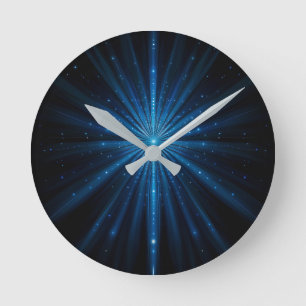 Blue Galaxy Continuum Cosmic Star Geboorte Blauw Z Ronde Klok