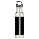 Blue Galaxy Continuum Cosmic Star Geboorte Blauw Z Waterfles (Achterkant)