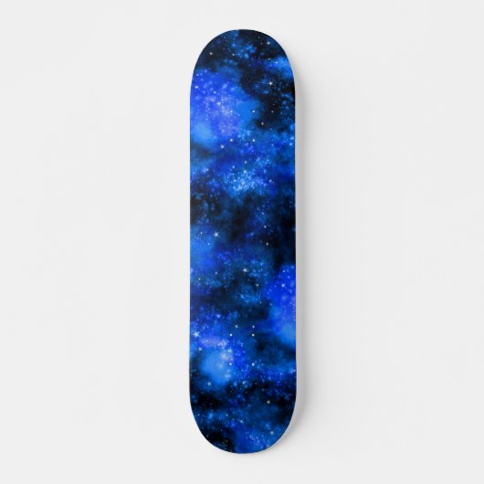Blue Galaxy Cosmic space Persoonlijk Skateboard (Voorkant)