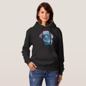 Blue Galaxy Mini Podle Long Hoodie (Voorkant volledig)