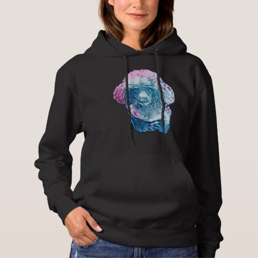 Blue Galaxy Mini Podle Long Hoodie (Voorkant)