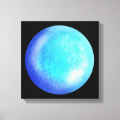Blue Galaxy Orb – Tranquil Blue Canvas Afdrukken (Voorkant)