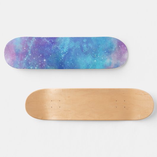 Blue Galaxy Persoonlijk Skateboard (Horizontaal)
