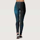 Blue Galaxy Print Leggings (Achterkant)