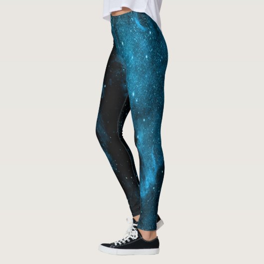 Blue Galaxy Print Leggings (Links)