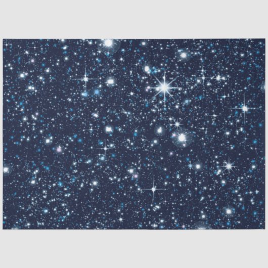 Blue Galaxy Serie Ontwerp 7 Tissuepapier (Voorkant)