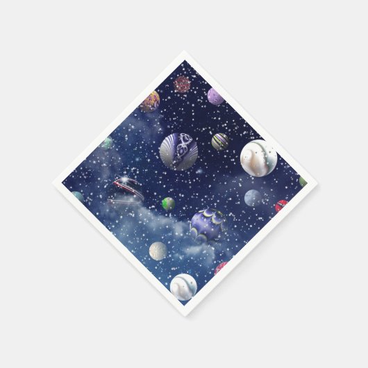 Blue Galaxy Servet (Hoek)