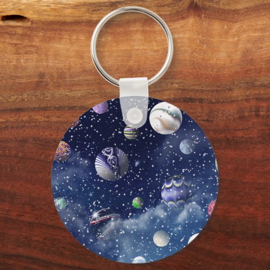 Blue Galaxy Sleutelhanger (Voorkant)