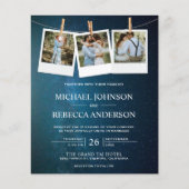 Blue Galaxy Space Photo Budget Weddenschap (Voorkant)