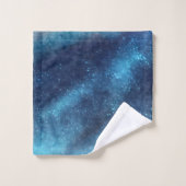 Blue Galaxy Sparkle Abstract Bad Handdoek (Wasdoekje)
