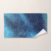 Blue Galaxy Sparkle Abstract Bad Handdoek (Handdoek)