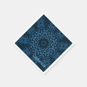 Blue Galaxy Stars Napkins Servetten (Hoek)