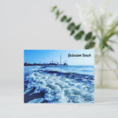 Blue Galveston Briefkaart (Staand voorkant)