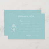 Blue Ganesha Wedding Advice & Wishes Kaarten (Voorkant / Achterkant)