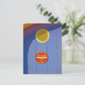 Blue Garage-deur in Frankrijk: geen parkeerteken Briefkaart (Staand voorkant)