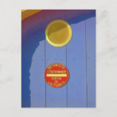 Blue Garage-deur in Frankrijk: geen parkeerteken Briefkaart (Voorkant)