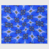 Blue Garden Anemone Pattern Cadeaupapier (Vlak)