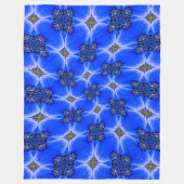 Blue Garden Anemone Pattern Fleece Deken (Voorkant)