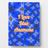 Blue Garden Anemone Pattern Fotoplaat (voorkant)