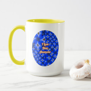 Blue Garden Anemone Pattern Mok