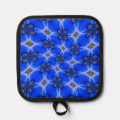 Blue Garden Anemone Pattern Pannenlap (Voorkant)