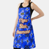 Blue Garden Anemone Pattern Schort (Insitu)