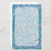 "Blue Garden" fijn gevoerd briefpapier (Voorkant / Achterkant)