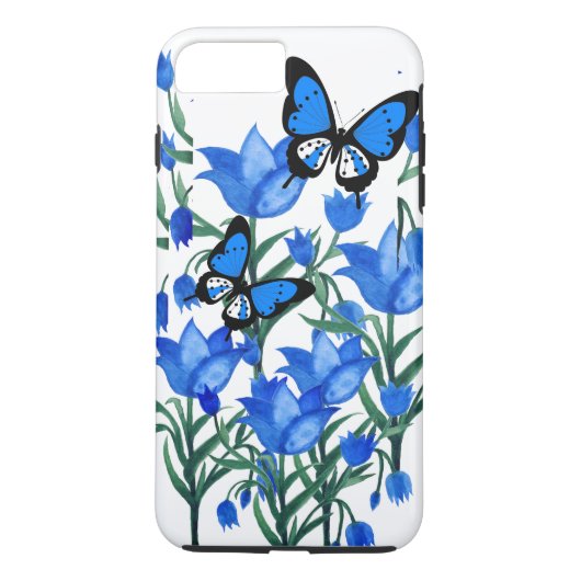 Blue Garden Hoesje-Mate iPhone Case (Achterkant)