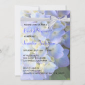 ©Blue Garden Hydrangeas Ribbon Vrijgezellenfeest Kaart (Voorkant)