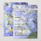 ©Blue Garden Hydrangeas Ribbon Vrijgezellenfeest Kaart (Voorkant / Achterkant)