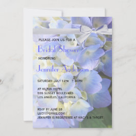 ©Blue Garden Hydrangeas Ribbon Vrijgezellenfeest Kaart