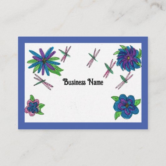 Blue Garden Visitekaartje (Achterkant)