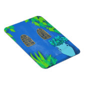 Blue Garden Wall Majorelle Marokko Magneet (Rechterzijde)