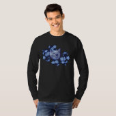 Blue Gardening Cats T-shirt (Voorkant volledig)