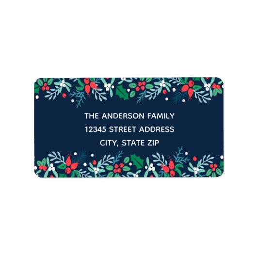 Blue Garland - Adresetiketten Etiket (Voorkant)