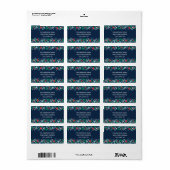 Blue Garland - Adresetiketten Etiket (Full Sheet)