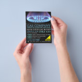Blue Gas Ring, Gas Engineer & Super Adverteren Flyer (Hand)
