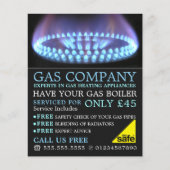 Blue Gas Ring, Gas Engineer & Super Adverteren Flyer (Voorkant)