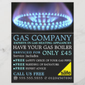 Blue Gas Ring, Gas Engineer & Super Adverteren Flyer (Voorkant)