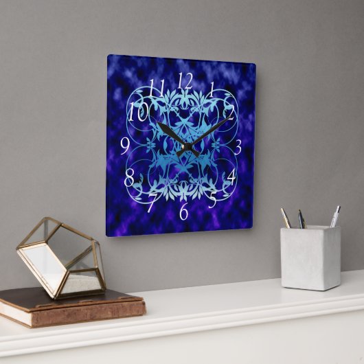 Blue Gate Large Clock Vierkante Klok (Kantoor)