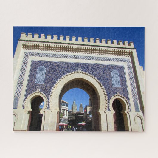 blue gate marokko legpuzzel (Horizontaal)