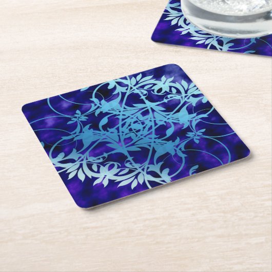 Blue Gate Square Paper Onderzetter (Schuin)