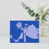Blue Gay Love Briefkaart (Staand voorkant)